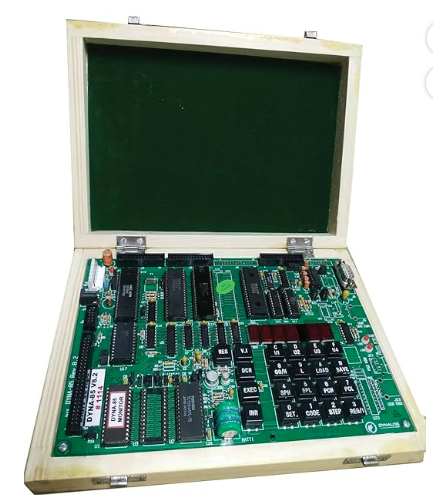 8085 trainer kit — hex keypad and 7-segment display